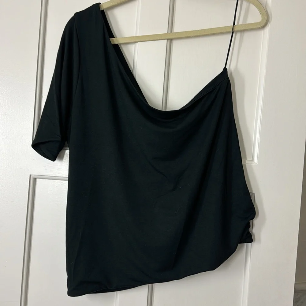 J.Crew FormKnit one-shoulder elbow-sleeve T-shirt BP024